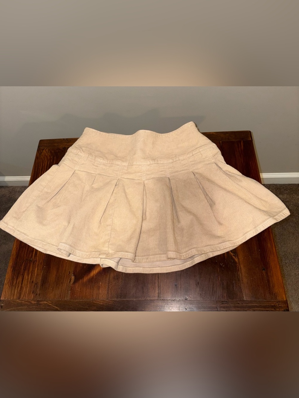 NWOT American Eagle Corduroy Pleated High-Rise Mini Skort Size 000